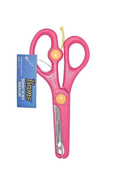 Brons Spring - Protected Student Scissors Br-700 - Pink