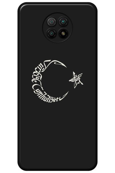 Zebana Xiaomi Redmi Note 9 5g Compatible Case Moon Star and Atatürk Silicone ...