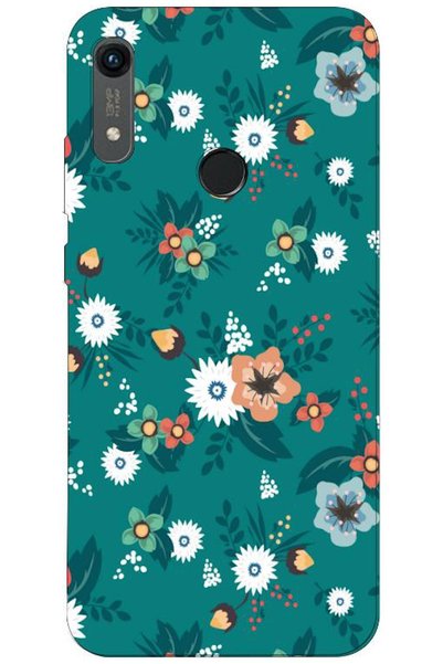 Zebana Huawei Honor 8A Compatible Case Spring Flowers Printed Silicone Case (...