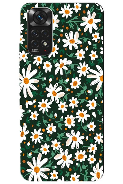 Zebana Xiaomi Redmi Note 11S Compatible Case Spring Flowers 4 Silicone Case (...