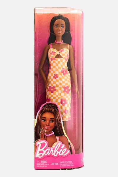 Barbie Fashionistas Checkered Flower Dress Doll
