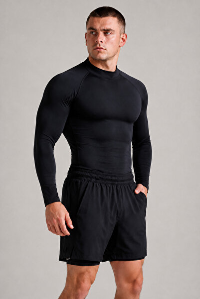 Stylovi Body de compresie cu mânecă lungă pentru bărbați Basic – Tricou sport...