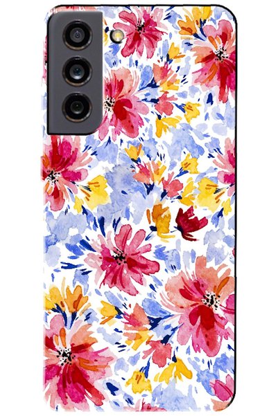 Zebana Samsung Galaxy S21 Fe 5g Compatible Case Spring Flowers 7 Silicone Cas...