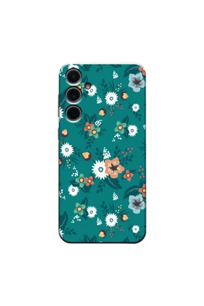 Zebana Samsung Galaxy S23 Fe Compatible Case Spring Flowers Printed Silicone ...