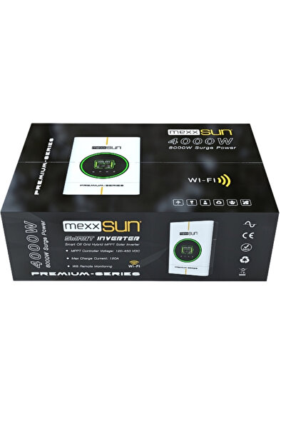 MEXXSUN Premium 24V 4kW Tam Sinüs Akıllı İnverter (Wi-Fi/ Dual Output)