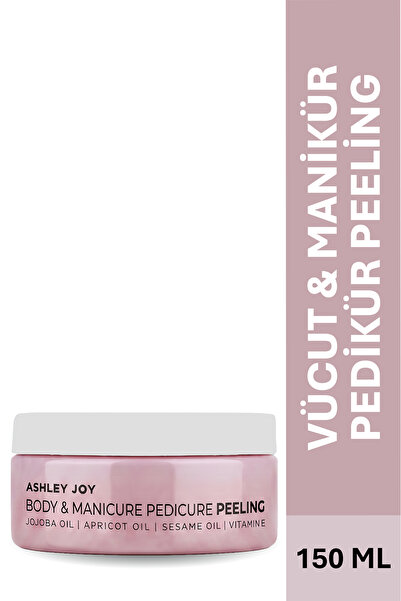 ASHLEY JOY Manikür Pedikür Peelingi 150 ml Vücut, Tırnak Bakımı, Jojoba & Sus...