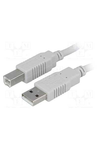 OEM Cablu BQ CABLE CAB-USBAB/1.8, USB 2.0, USB A mufă,USB B mufă, 1,8m, gri, ...