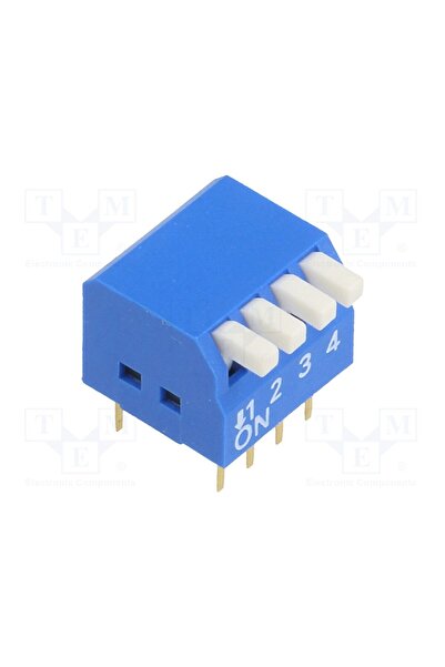 OEM Comutator DIP-SWITCH NINIGI DP-04, Număr secţiuni 4, ON-OFF, 0,05A/12VDC