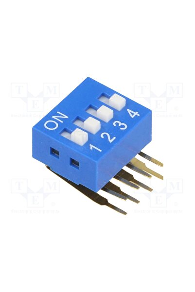 OEM Comutator DIP-SWITCH NINIGI DSK-04, Număr secţiuni 4, ON-OFF, 0,05A/12VDC