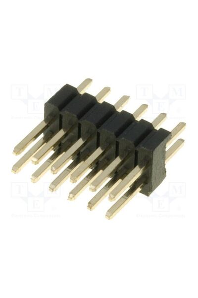 OEM Conector şiruri pini CONNFLY ZL320-2X6P, şir pini, tată, PIN 12, THT, dre...