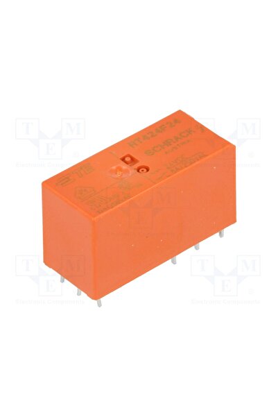 OEM Releu electromagnetic TE Connectivity RT424F24B, Ubobină 24VDC, DPDT, 8A,...