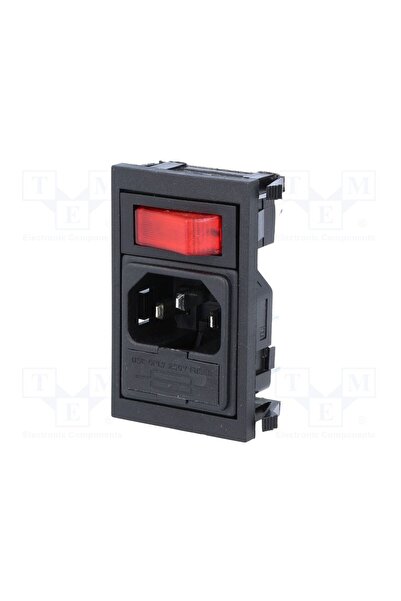 OEM Conector alimentare AC BULGIN BZV01/Z0000/02, soclu, tată, 10A, 250VAC, C...