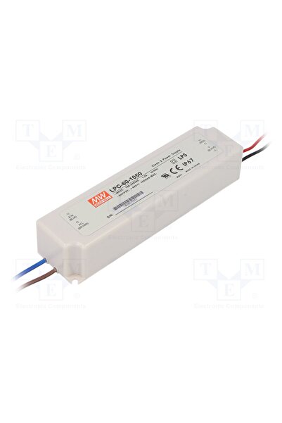 OEM Alimentator pulsatoriu MEAN WELL LPC-60-1050, LED, 50,4W, 9÷48VDC, 1050mA...