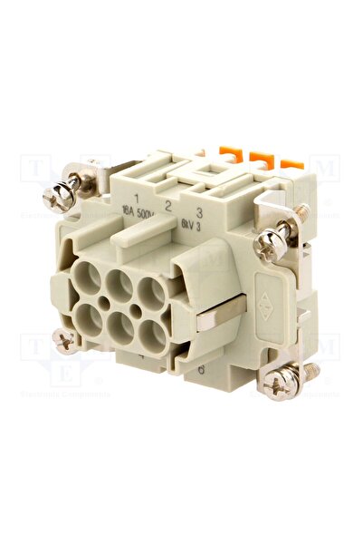 OEM Conector HDC ILME CSHF06, inserturi de contact, mamă, CSH, PIN 6, 16A, 600V