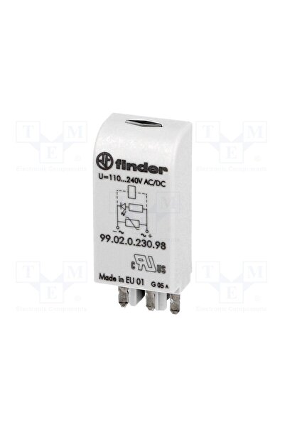 OEM Modul de protecţie FINDER 99.02.0.230.98, soclu, Semnalizare LED, Culoare...