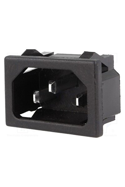 OEM Conector alimentare AC CANAL ELECTRONIC KS202, soclu, tată, 10A, 250VAC, ...