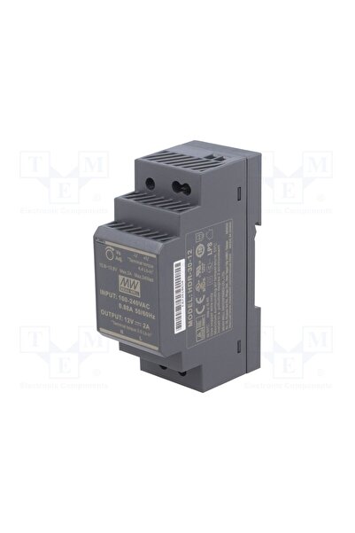 OEM Alimentator pulsatoriu MEAN WELL HDR-30-12, pentru şină DIN, 24W, 12VDC, ...