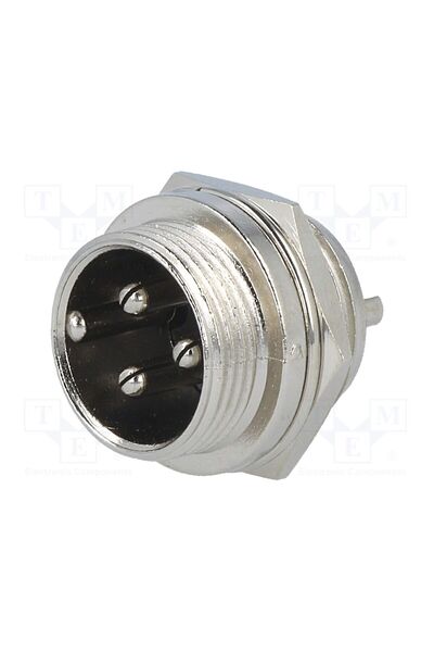 OEM Conector pentru microfoane CLIFF FC684203, soclu, tată, PIN 3, GX16