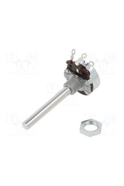 OEM Potenţiometru axial AB Elektronik POT4W-10K, 10kΩ, singură tură, 4W, ±10%...