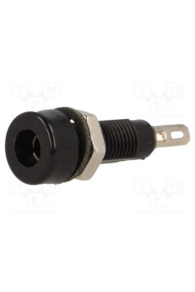 OEM Conector de laborator banană 4mm SCI R1-22-B, soclu, 60VDC, 10A, neagră, ...