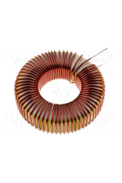 OEM Inductor TALEMA DPU220A5, THT, 220uH, 5A, R 97mΩ, Inductor toroidal, Ø 41mm
