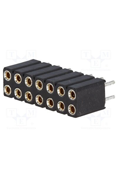 OEM Conector şiruri pini CONNFLY ZL307-2X7, soclu, mamă, PIN 14, THT, drept, ...