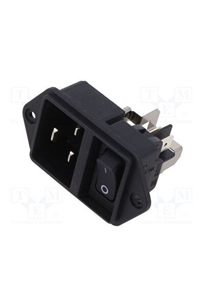 OEM Conector alimentare AC SCHURTER EC11.0001.001, soclu, tată, 16A, 250VAC, ...