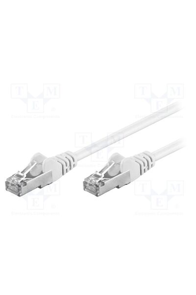 OEM Patch cord GOOBAY F/UTP5-CCA-010WH, F/UTP, Cat 5e, RJ45 mufă,din ambele p...