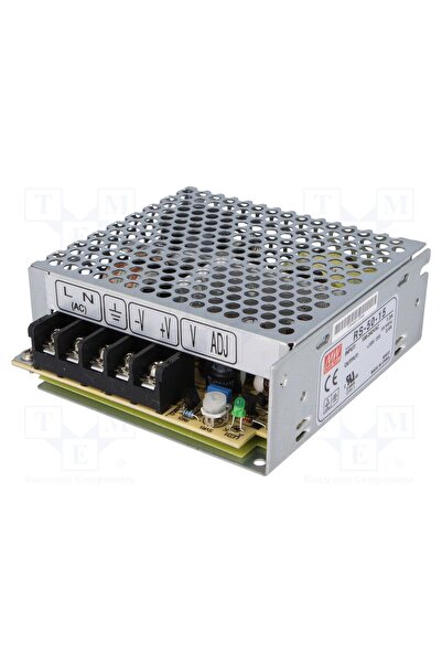 OEM Alimentator pulsatoriu MEAN WELL RS-50-15, pt.încastrare,modulară, 50W, 1...