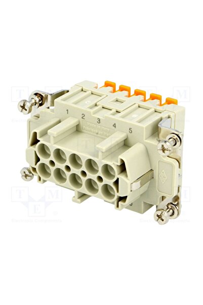 OEM Conector HDC ILME CSHF10, inserturi de contact, mamă, CSH, PIN 10, 16A, 600V