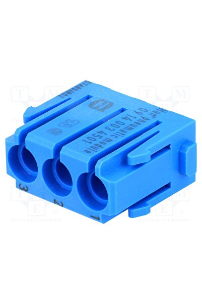 OEM Conector pneumatic HARTING 09140034501, modul, tată-mamă, Han-Modular®, M...