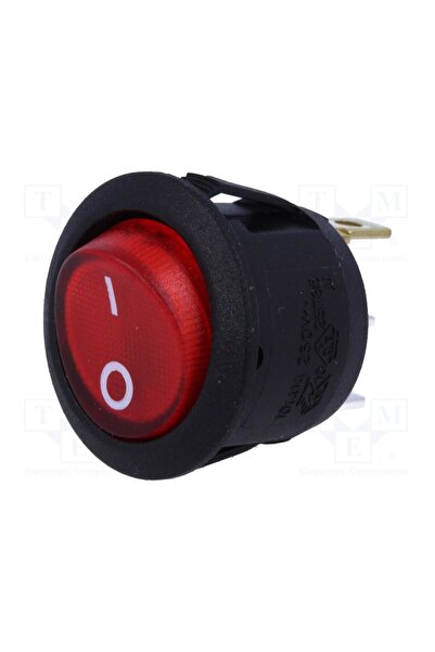 OEM Comutator basculant SCI R13112BF02BR2N2, SPST, Poz 2, OFF-(ON), 10A/250VA...