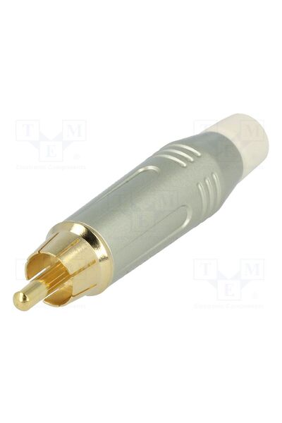 OEM Conector RCA AMPHENOL ACPR-SWH, mufă, tată, drept, lipire, gri, aurit, pe...