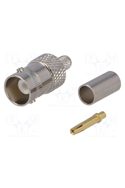 OEM Conector BNC YIZN BNC-109, mufă, mamă, drept, 50Ω, crimpat, RG58, pe cablu