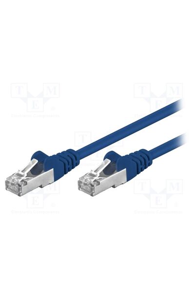 OEM Patch cord GOOBAY F/UTP5-CCA-005BL, F/UTP, Cat 5e, RJ45 mufă,din ambele p...