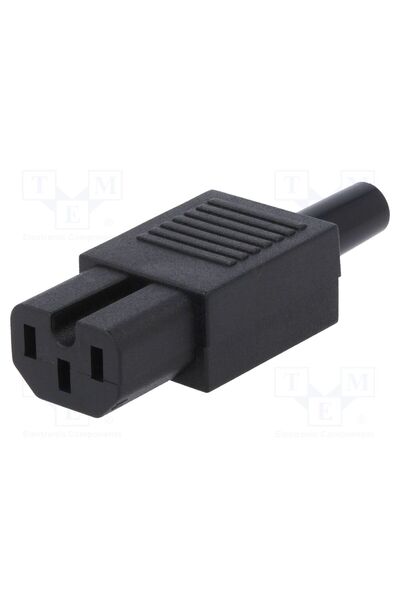 OEM Conector alimentare AC NINIGI PC-005, mufă, mamă, 10A, 250VAC, C15, IEC 6...