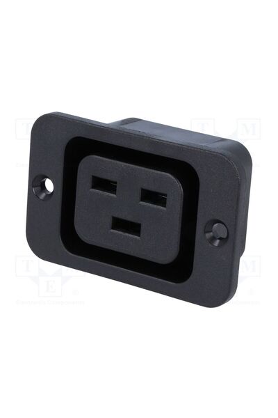 OEM Conector alimentare AC SCHURTER 4797.0000, soclu, mamă, 16A, 250VAC, C19 (J)