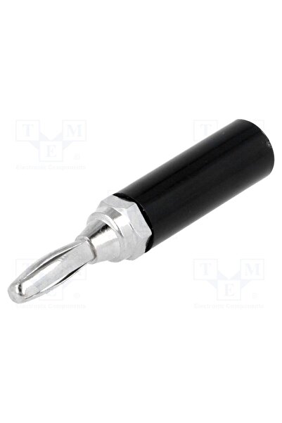 OEM Conector de laborator banană 4mm AXIOMET BC-001/B, mufă, 60VDC, neagră, n...