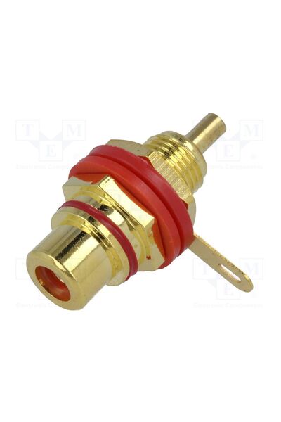 OEM Conector RCA VANGUARD CC-222R, soclu, mamă, cu izolaţie, aurit, Etichetă ...