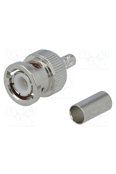 OEM Conector BNC AMPHENOL RF B1121A1ND3G1A50, mufă, tată, drept, 50Ω, lipire,...