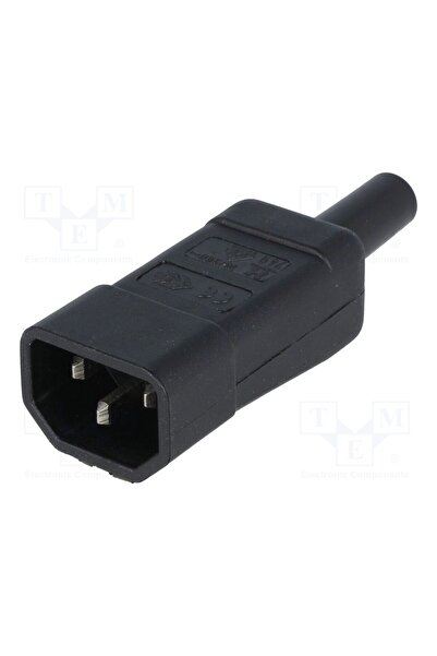OEM Conector alimentare AC KAISER PC-116, mufă, tată, 10A, C14 (E), IEC 60320...