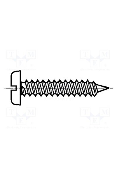 OEM Şurub BOSSARD B2.9X25/BN941, 2,9x25, Cap cap rotund, crestat, 0,8mm, oţel...