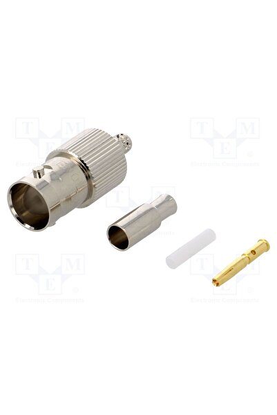 OEM Conector BNC AMPHENOL RF B6121E1ND3G675, mufă, mamă, drept, 75Ω, crimpat,...