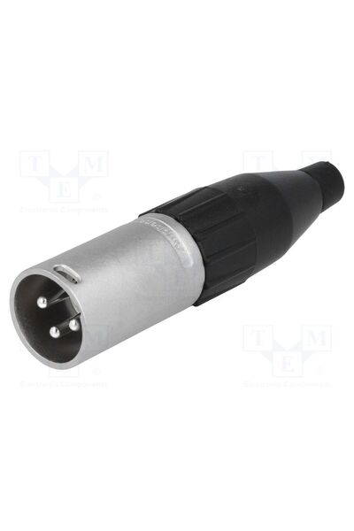OEM Conector XLR AMPHENOL AC3MM, mufă, tată, AC, 15A, 133V, PIN 3, IP40, drep...