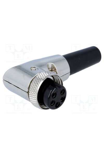 OEM Conector pentru microfoane CLIFF FC684225R, mufă, mamă, PIN 5, pe cablu, 6mm