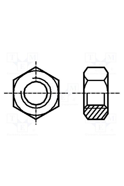 OEM Piuliţă BOSSARD B12/BN117, hexagonală, M12, 1,75, oţel, Acoperire zinc, H...