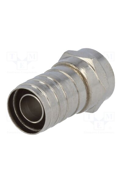 OEM Conector F GOOBAY FC-100/8, mufă, tată, compresie, pe cablu, drept, 8,5mm...