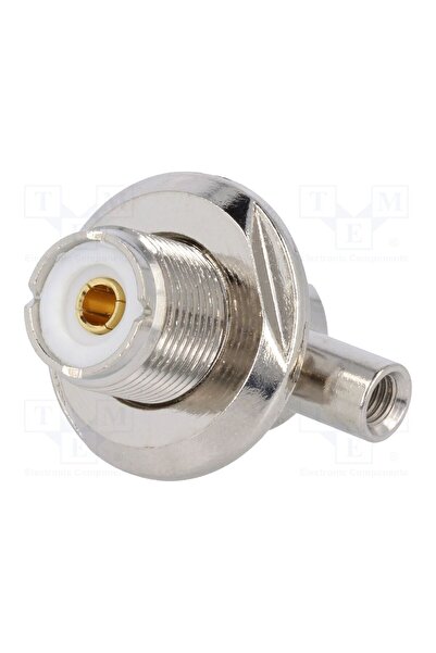 OEM Conector UHF (SO-239) YIZN UHF-206, soclu, mamă, în unghi 90°, RG58