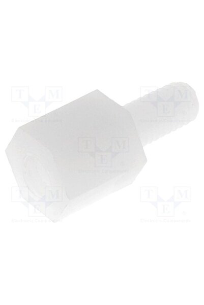 OEM Piuliţă-distanţieră filetată FIX&FASTEN TP-6, hexagonală, poliamidă, M3, ...