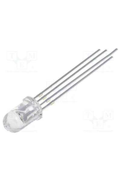 OEM LED OPTOSUPPLY OSTA5131A-C, RGB, 5mm, 30 ° Parte frontală convexă, 1,8÷2,...